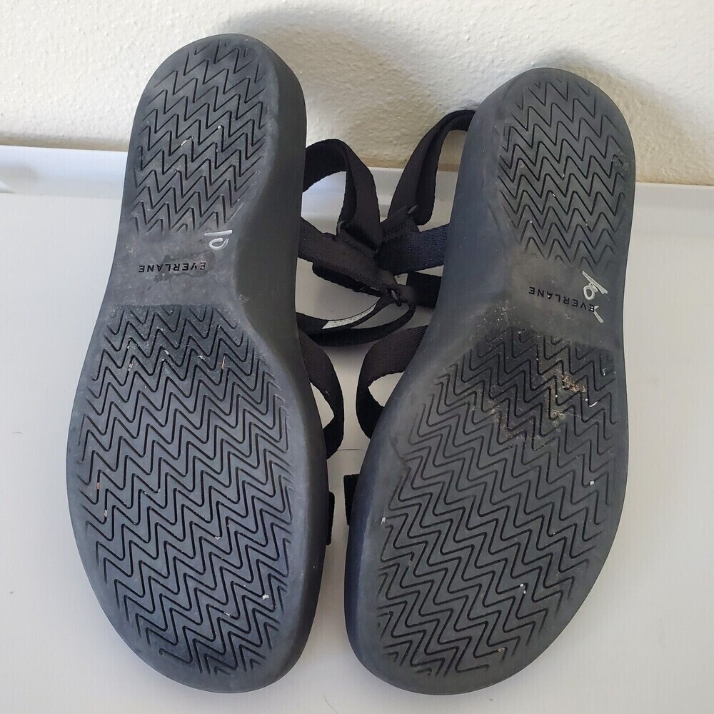 Everlane Women's The ReNew Sport Sandals Black Size 10 100% Recycled Material - Picture 7 of 12